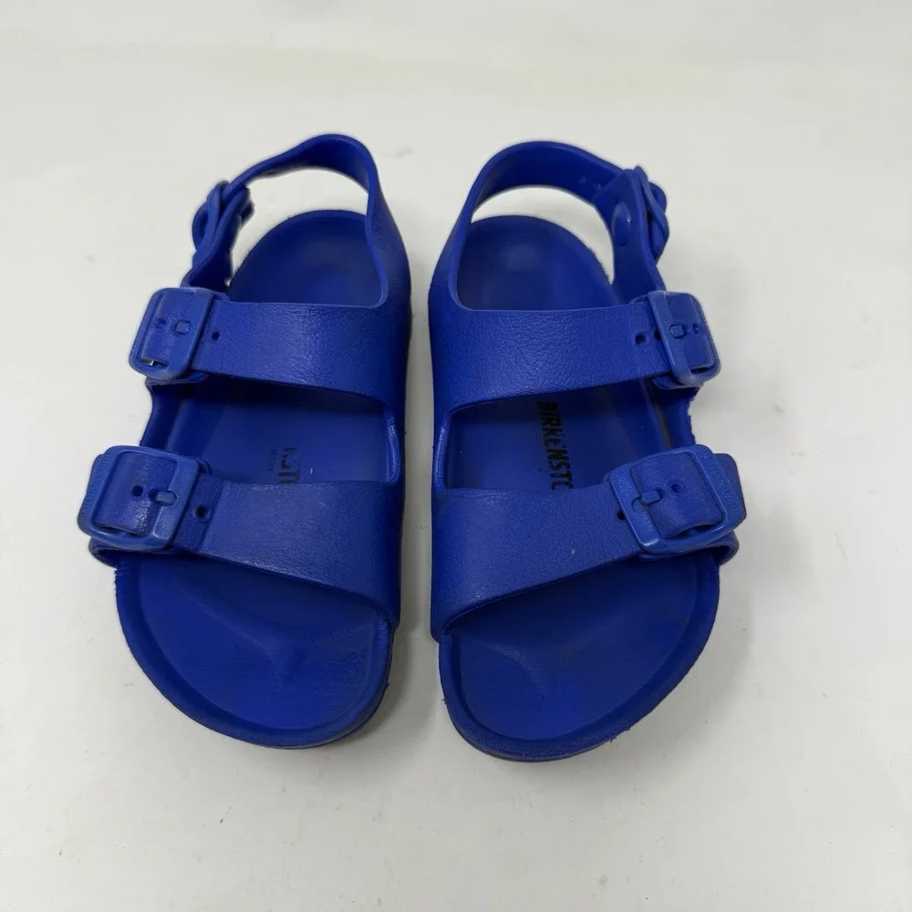 Birkenstock Milano Essentials Kids EVA Sandals Toddler Size 20 US 12- 12.5 Blue